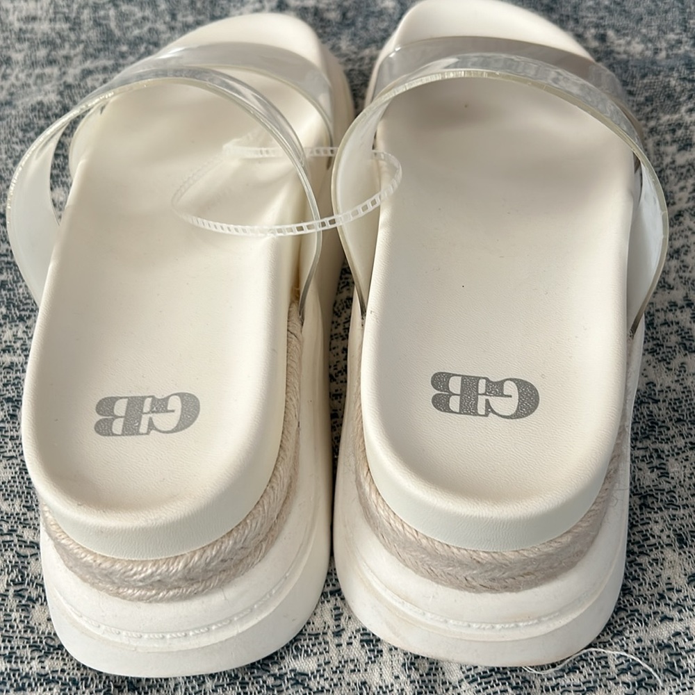 Gianni Bini Cream Slide Sandals - Picture 3 of 3